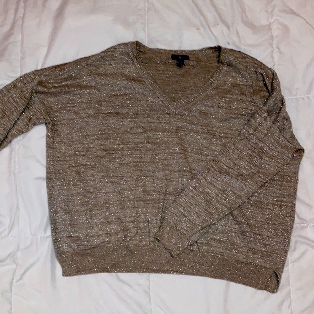 Beige glitter GAP sweater
